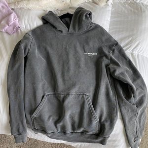 TALENTLESS Oversized Grey Hoodie